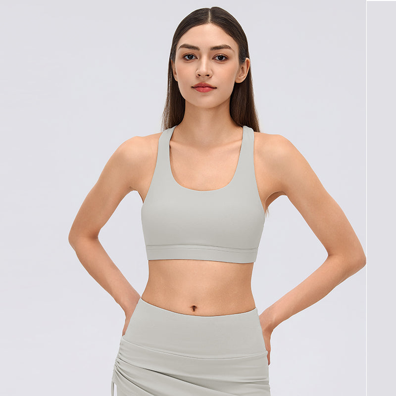 Women's Cutout Mesh Push Up Workout Bra