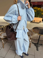 Women's Women Clothing Fall Stand Up Collar Cinched Small Coat