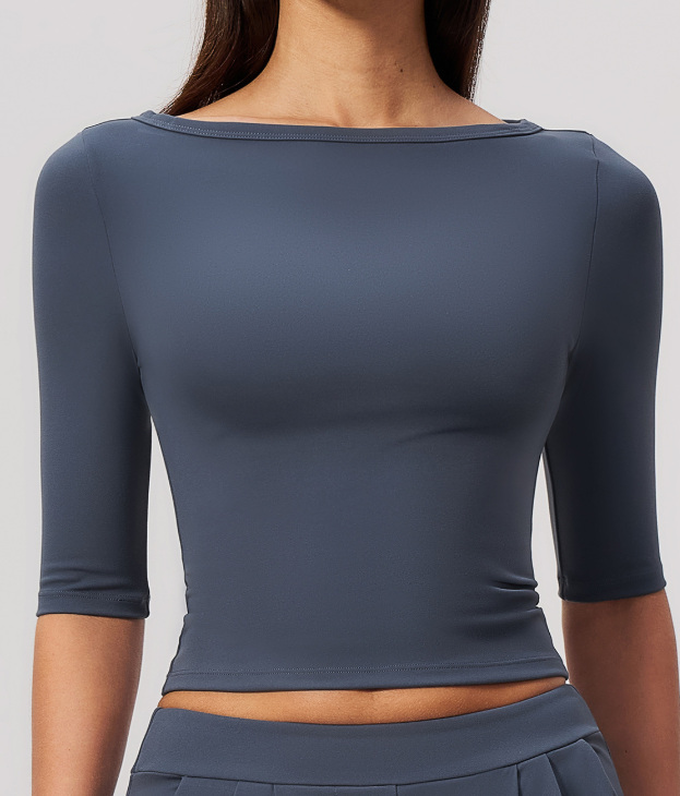 Women's Mid Sleeve Yoga Training Top