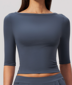 Women's Mid Sleeve Yoga Training Top