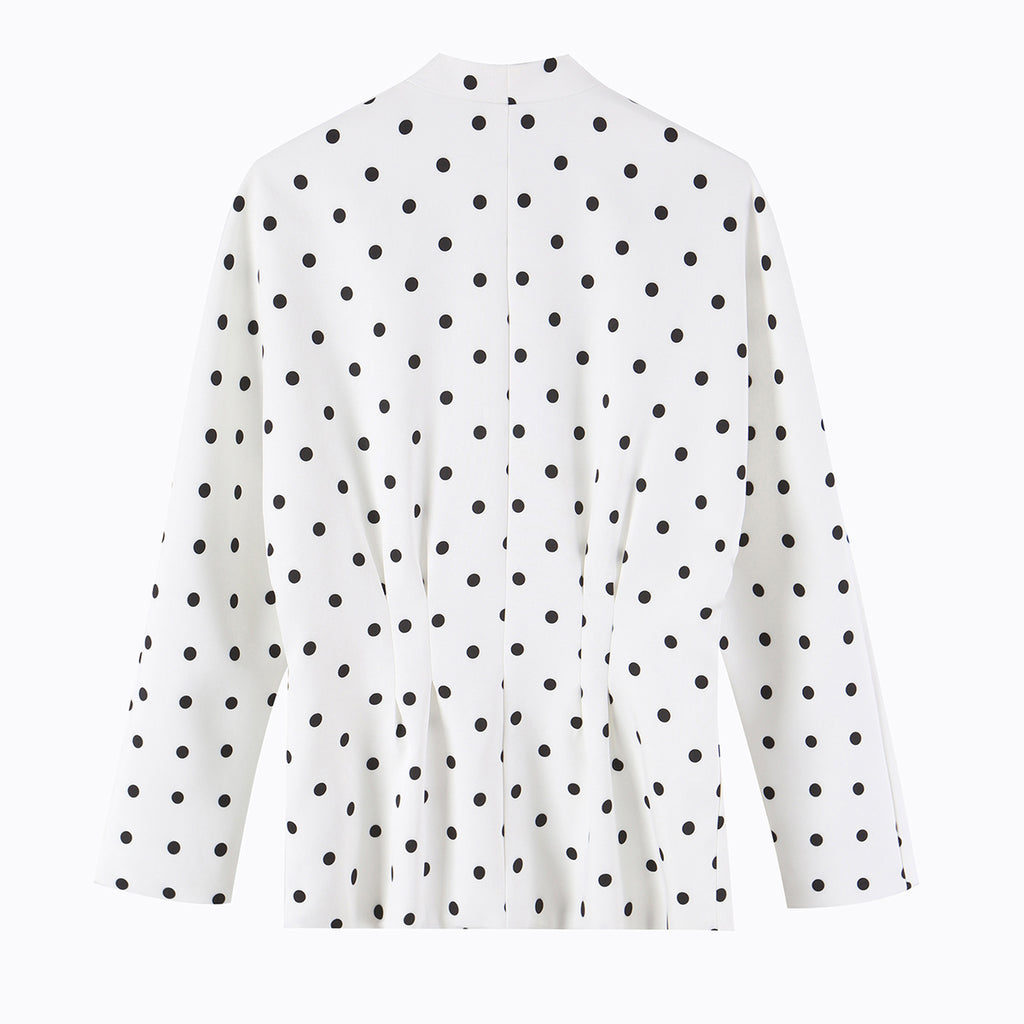Women's Polka Dot Double Breasted Blazer