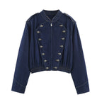 Women's Button Detail Denim Jacket