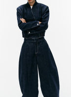Women's Denim Jacket & Trousers Set