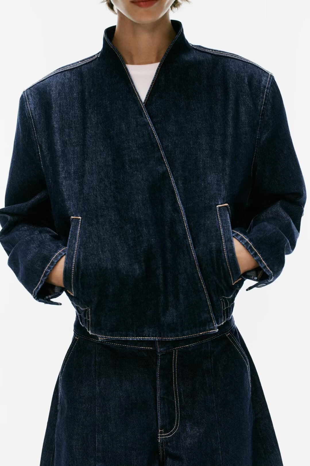 Women's Denim Jacket & Trousers Set