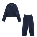 Women's Denim Jacket & Trousers Set