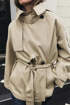 Women's Belted Double Breasted Trench Coat
