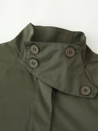 Women's Asymmetrical Long Trench Coat