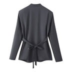 Women's Lace-Up Long-Sleeve Top & Pants Set