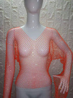 V-neck Fluorescent Orange