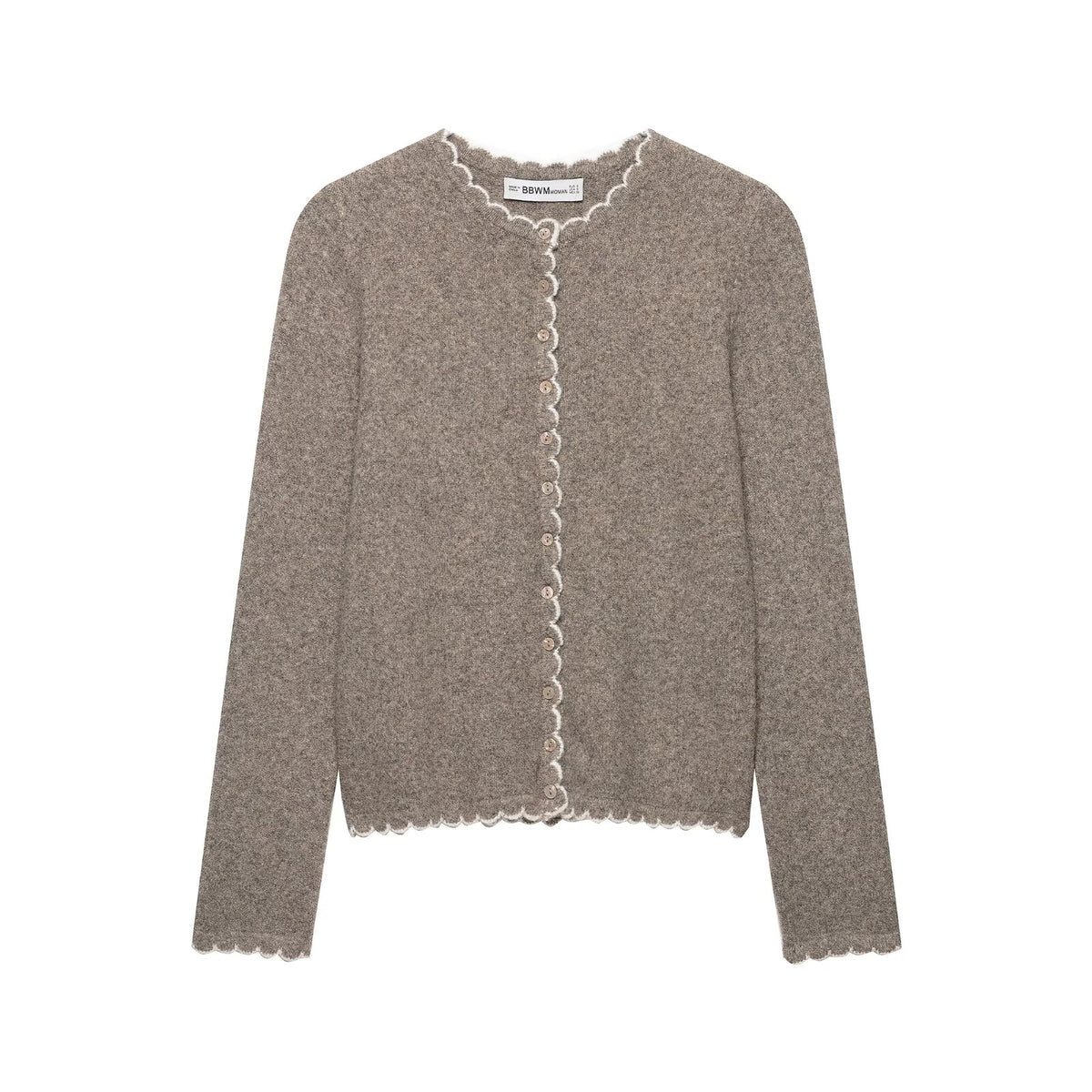 Women's Summer Color Contrast Patchwork Trim Knitted Coat