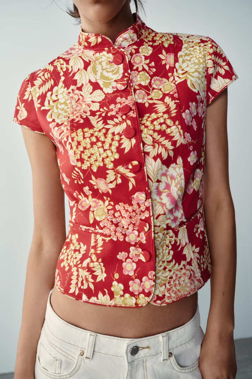 Summer Trend Floral Print Top Shirt