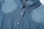 Pleated Denim Jacket