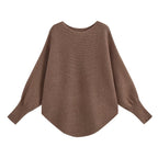 Round-Neck Knit Jacket and Trousers Two-Piece Set