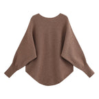 Round-Neck Knit Jacket and Trousers Two-Piece Set