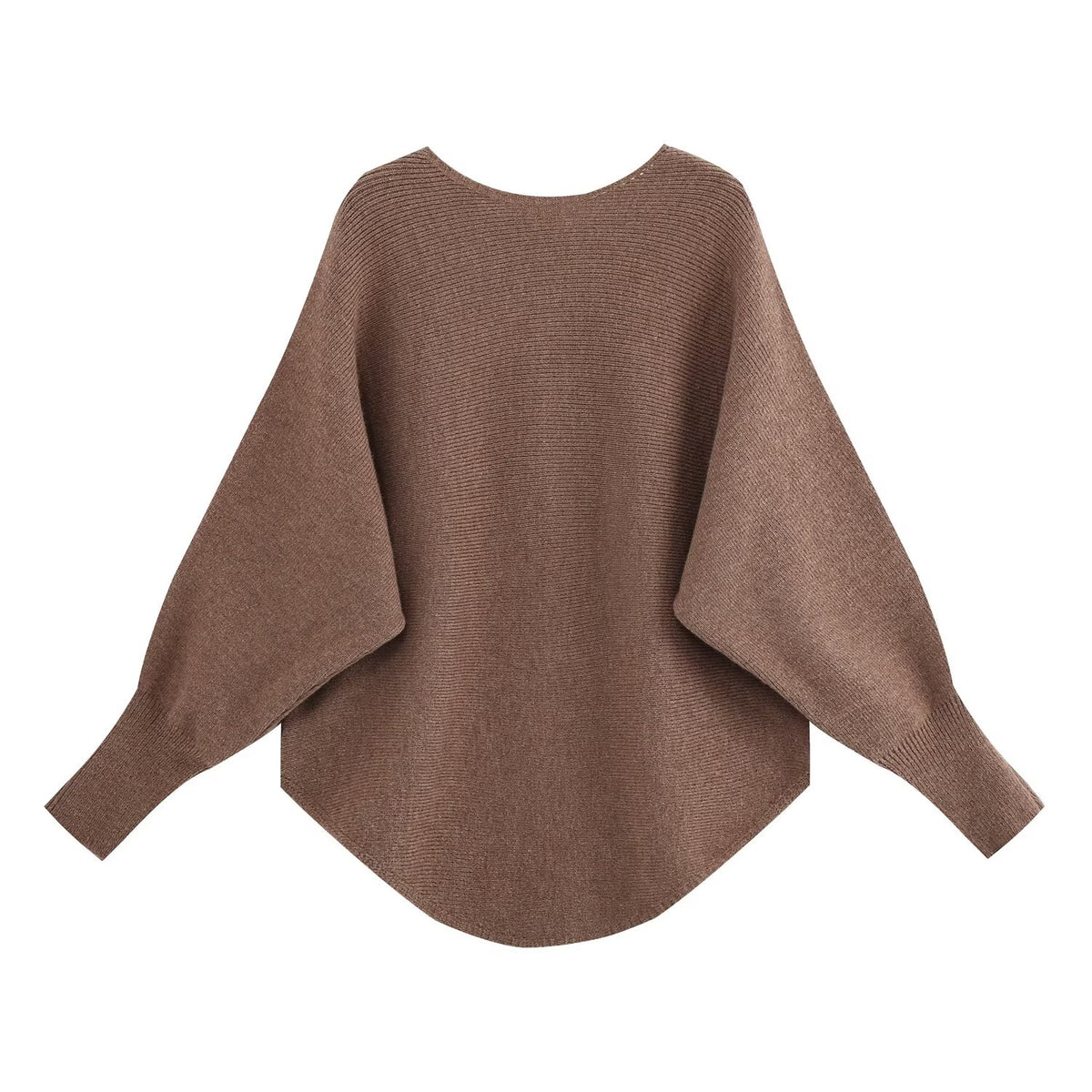 Round-Neck Knit Jacket and Trousers Two-Piece Set