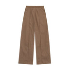 Waffle-Knit Hoodie and Wide-Leg Pants Two-Piece Set
