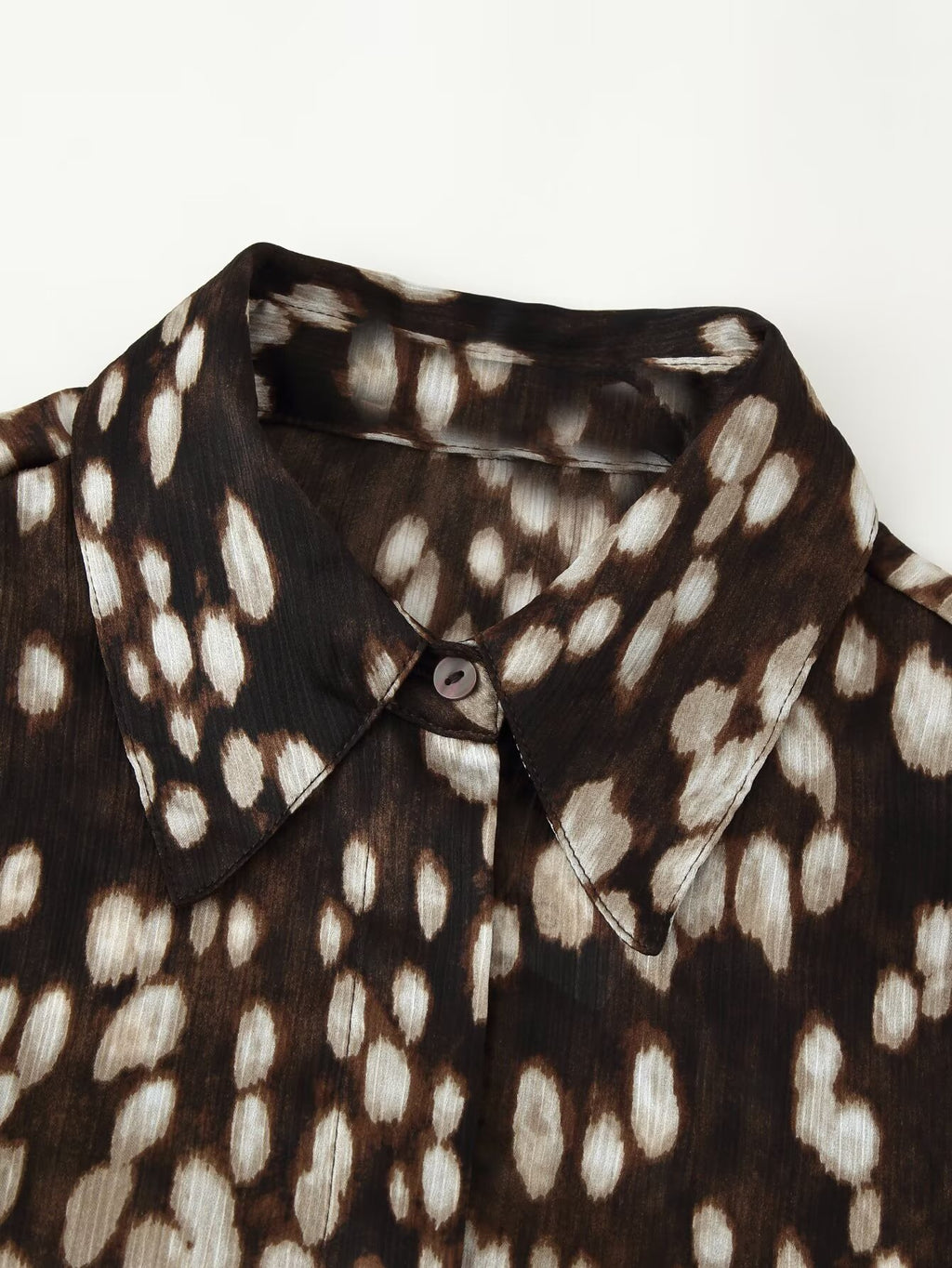 Women's Clothing Retro Straight Cut Bambi Print Shirt