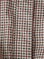 Women's Clothing Autumn Funnel Collar Long Sleeve Plaid Short Coat