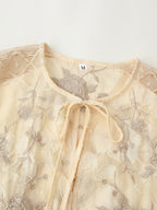 Women's Clothing Fall Unique Design Tassel Embroidered Shirt