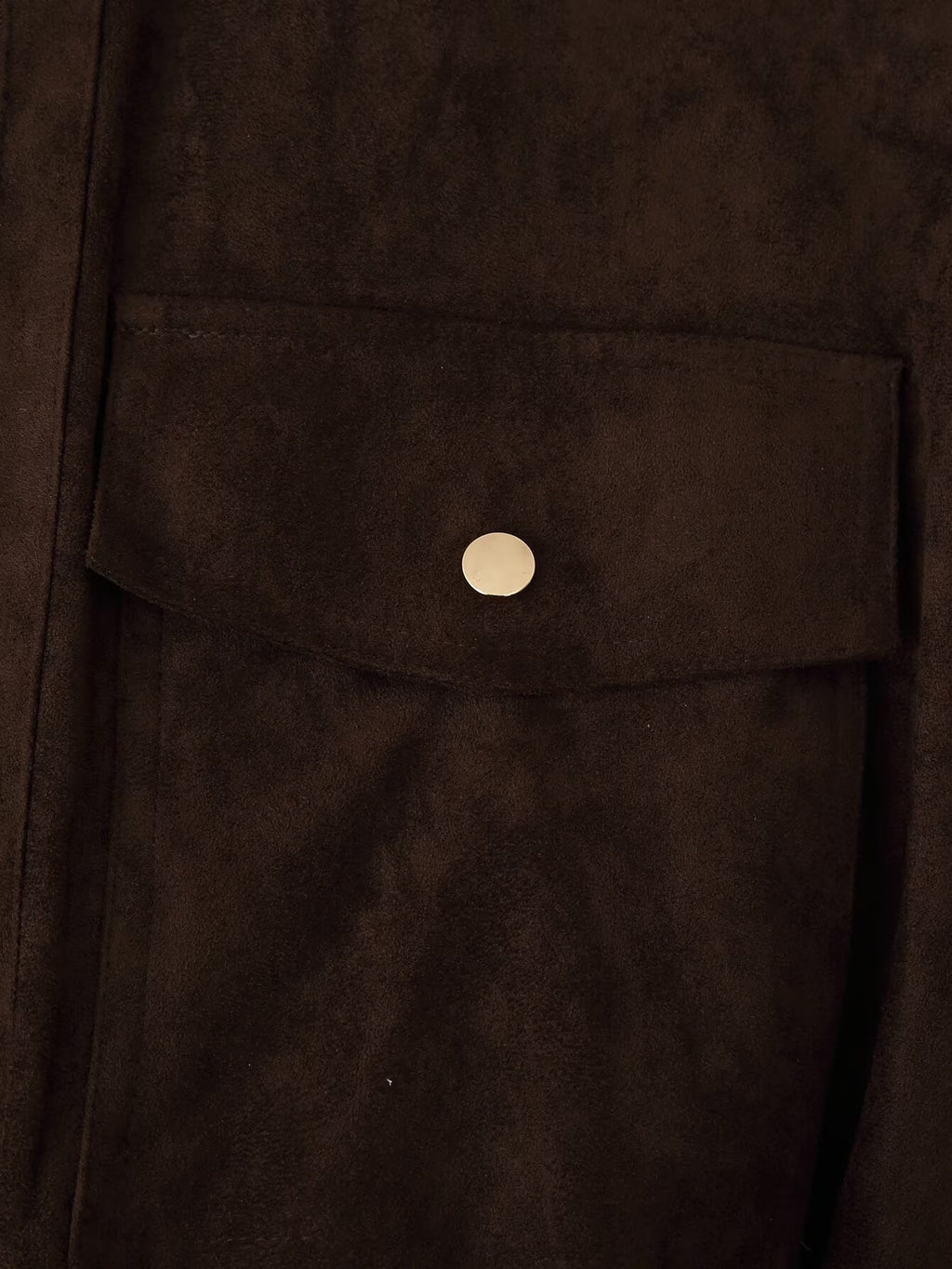 Women's Clothing Vintage Suede Texture Rib Stand Collar Hem Zipper Cargo Pocket Vest
