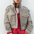 Women's Clothing Autumn Fashionable All Match Leather Short Strap Jacket