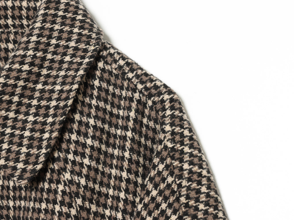 Women's Fashionable Houndstooth Zippered Jacket