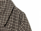 Women's Fashionable Houndstooth Zippered Jacket
