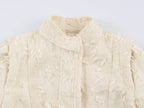 Women's Clothing Fashionable Elegant French Stand Collar Blazer