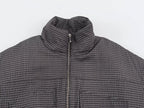 Women's Clothing Autumn Casual Long-Sleeved Plaid Drawstring Stand Up Collar Cotton Padded Coat Jacket Coat