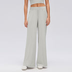 Yoga Pants High Waist Wide Leg Pants Skin Friendly Breathable Drape Loose