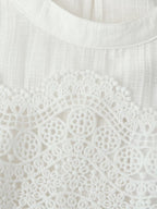 Sweet Simple Casual Lace Romantic Shirt