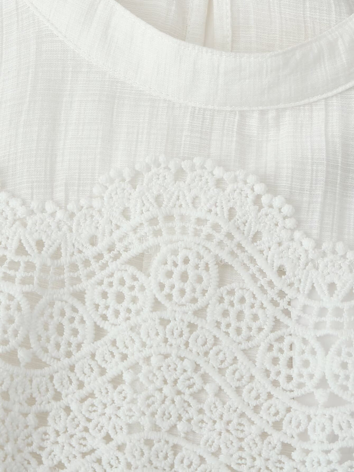 Sweet Simple Casual Lace Romantic Shirt