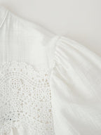 Sweet Simple Casual Lace Romantic Shirt