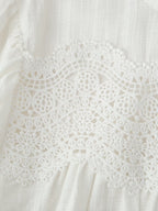 Sweet Simple Casual Lace Romantic Shirt