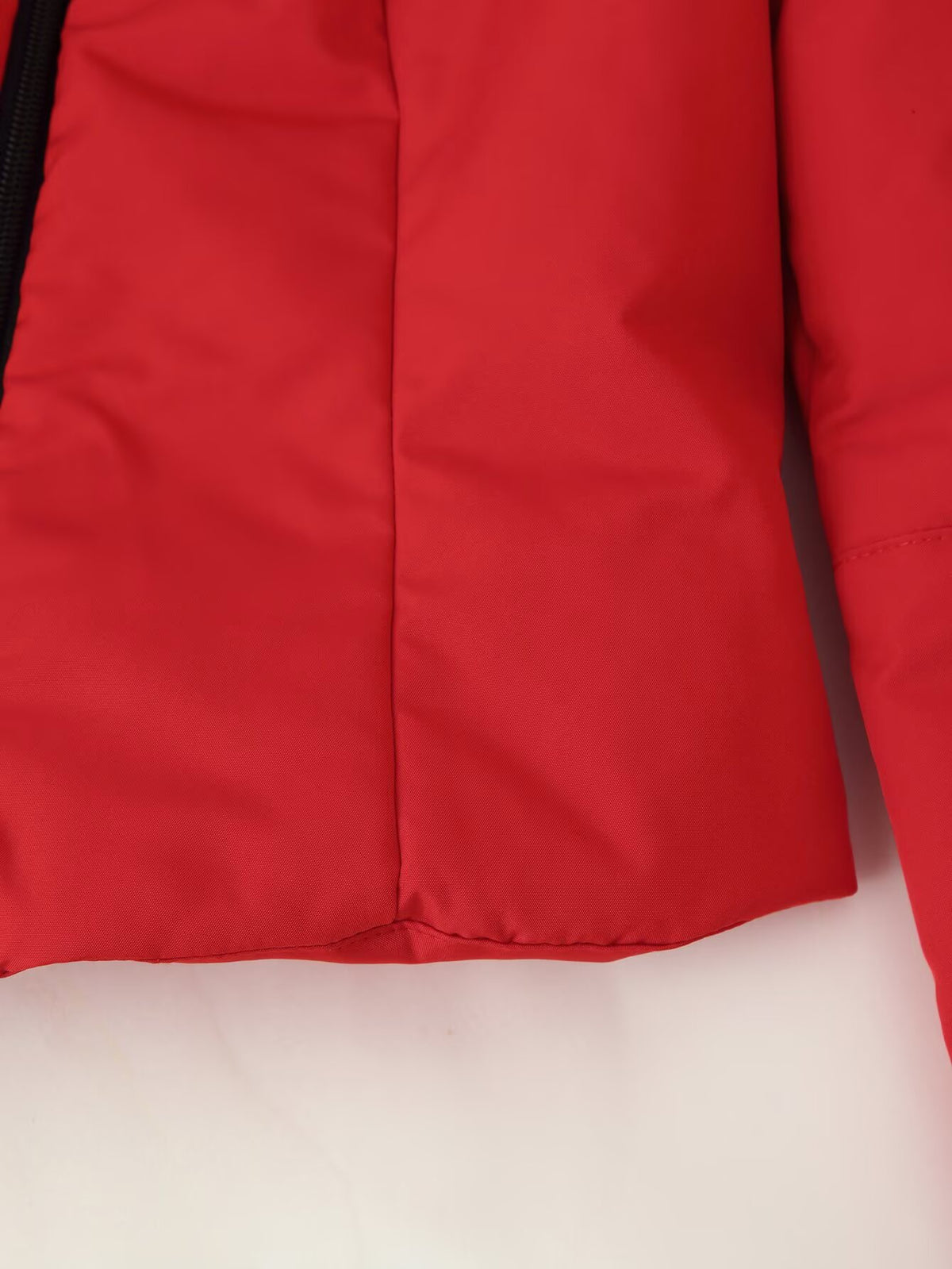 Temperamental Zipper Stand Up Collar Cotton Padded Jacket Coat