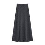 Korean Elegant Oversleeve Knitted Sweater High Waist Skirt Set