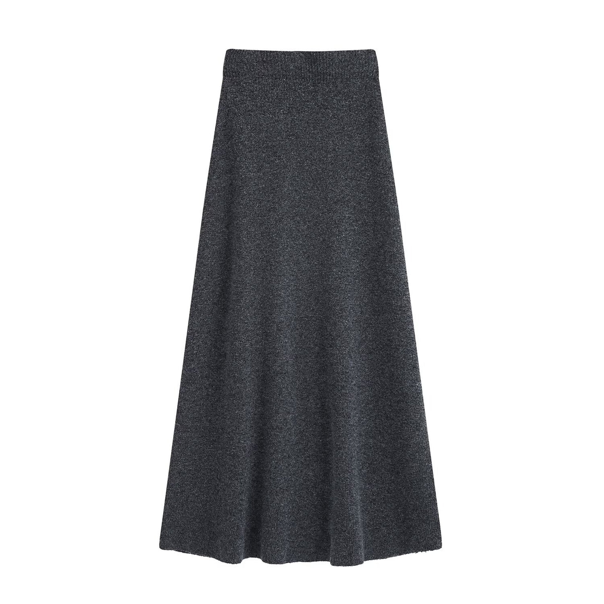 Korean Elegant Oversleeve Knitted Sweater High Waist Skirt Set