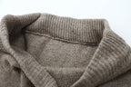 Korean Elegant Oversleeve Knitted Sweater High Waist Skirt Set