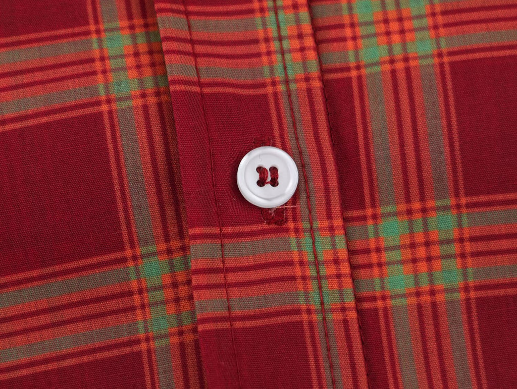 Women's Relaxed Plaid Poplin Shirt