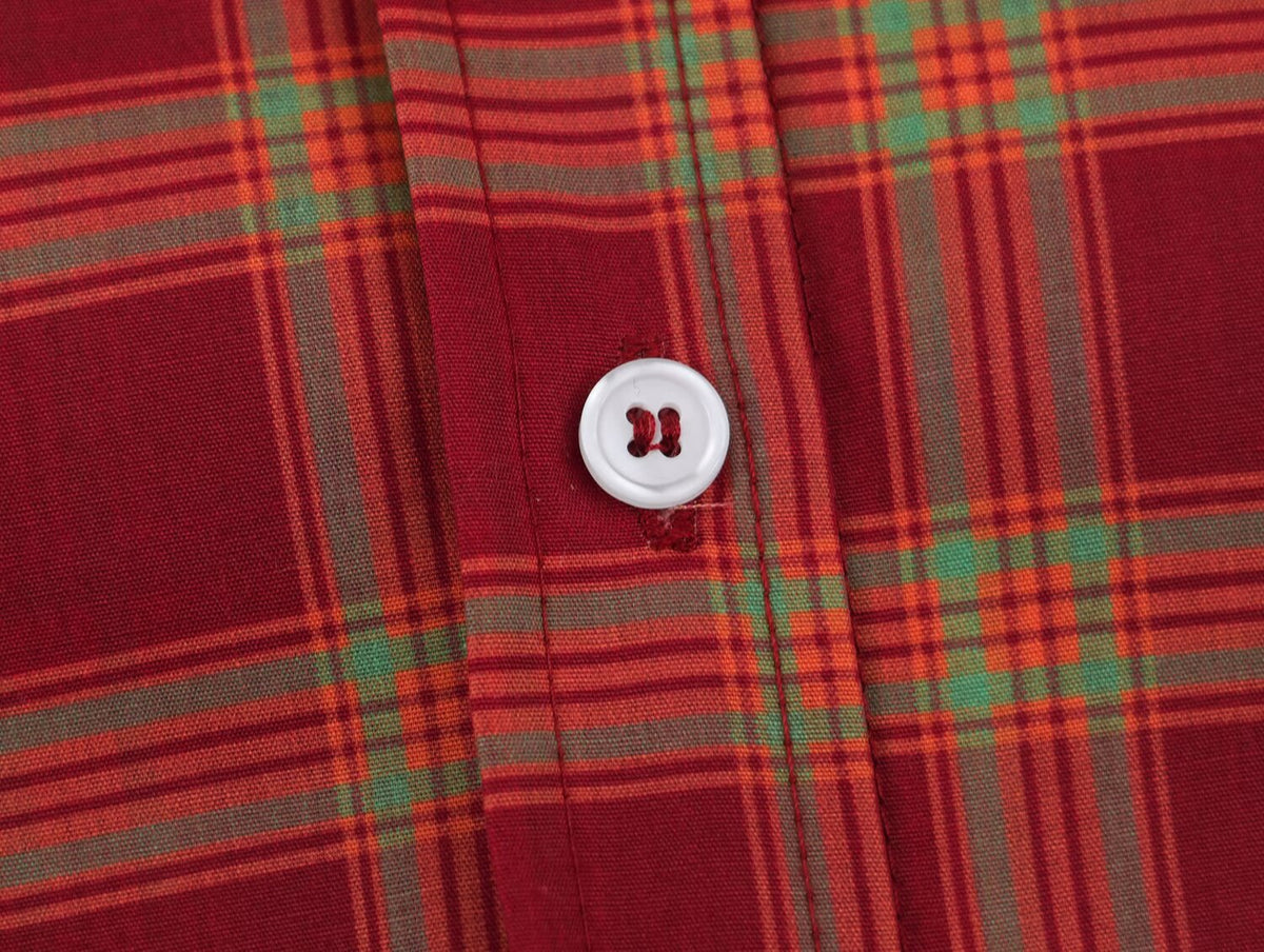 Women's Relaxed Plaid Poplin Shirt