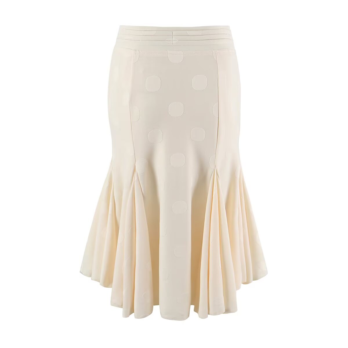 Women's Polka Dot Cardigan And Fishtail Skirt Set