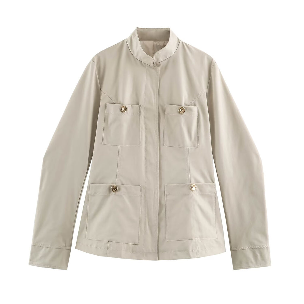 Women's Slim-Fit Double-Breasted Jacket
