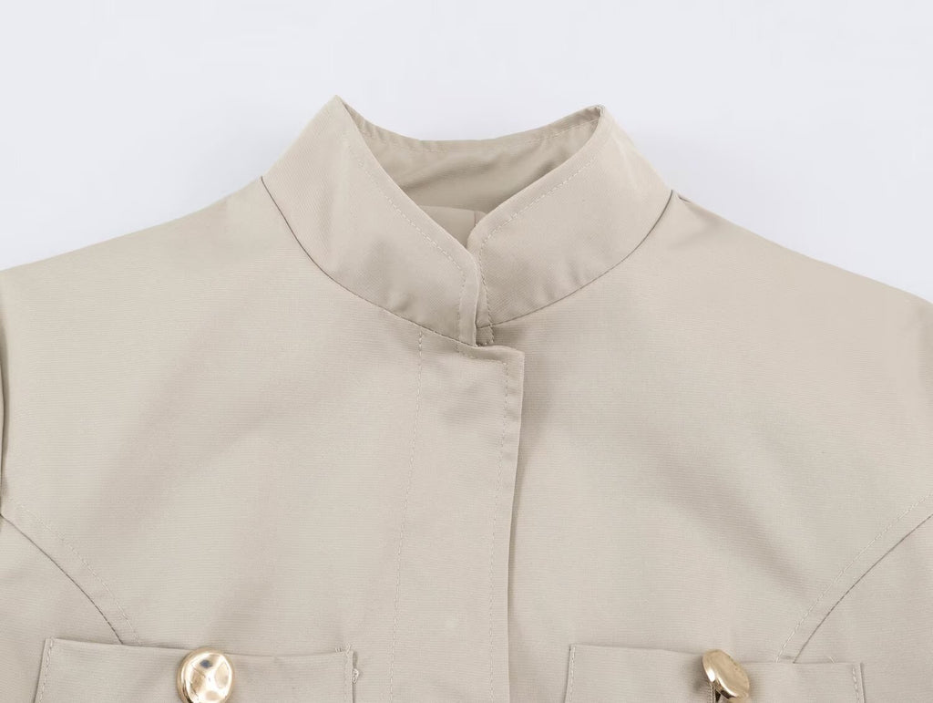 Women's Slim-Fit Double-Breasted Jacket