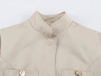 Women's Slim-Fit Double-Breasted Jacket
