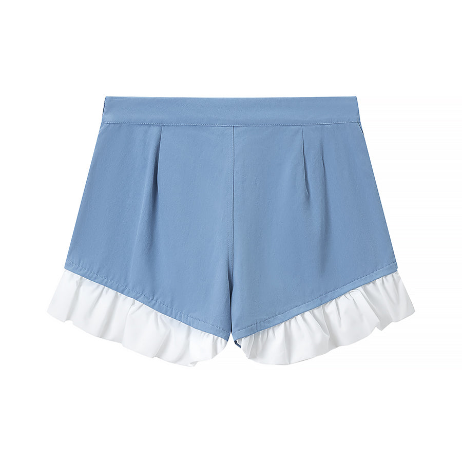 Women's Denim Jacket And Shorts Two-Piece Set
