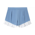 Women's Denim Jacket And Shorts Two-Piece Set