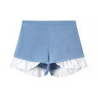 Women's Denim Jacket And Shorts Two-Piece Set