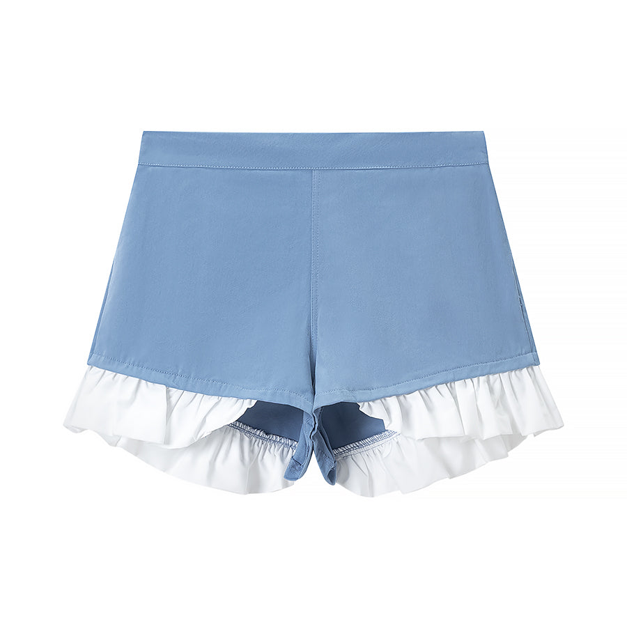 Women's Denim Jacket And Shorts Two-Piece Set
