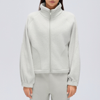 Women's Short Thermal Zip-Up Sports Jacket