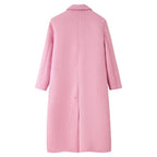 Women's French Polo-Collar Long Coat